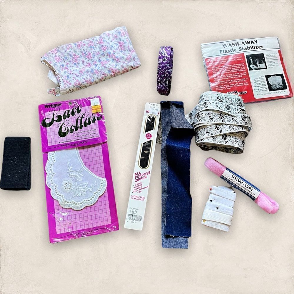Lot of Sewing and Crafting Supplies - mostly Vintage